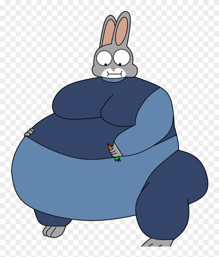 Fat Judy Hopps By Intrerestofbigness - Zootopia Judy Hopps Fat #853329
