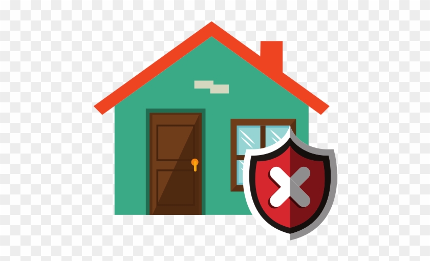 House With Security Shield - House #853340