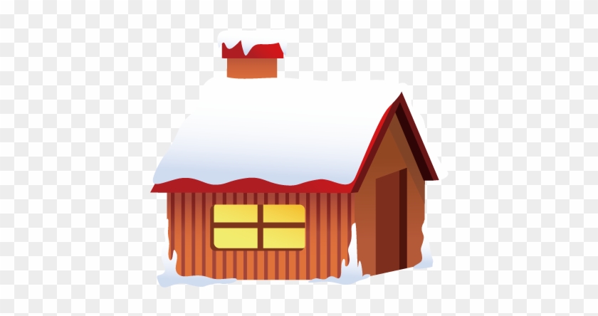 Snow Winter Cartoon Christmas - House Navidad Vector Png #853426