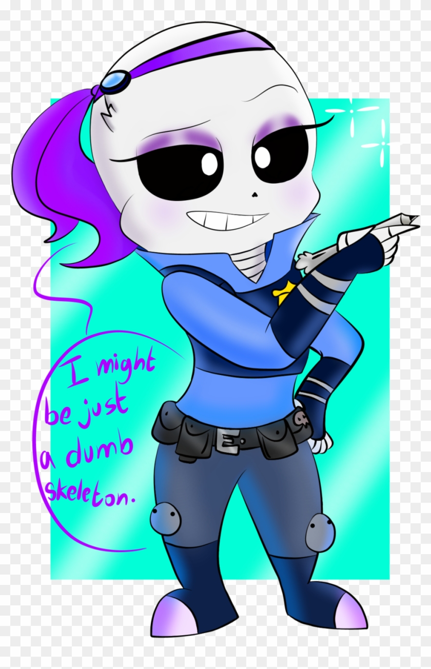 Skele Cop By Oceanegranada Skele Cop By Oceanegranada - Cartoon #853556