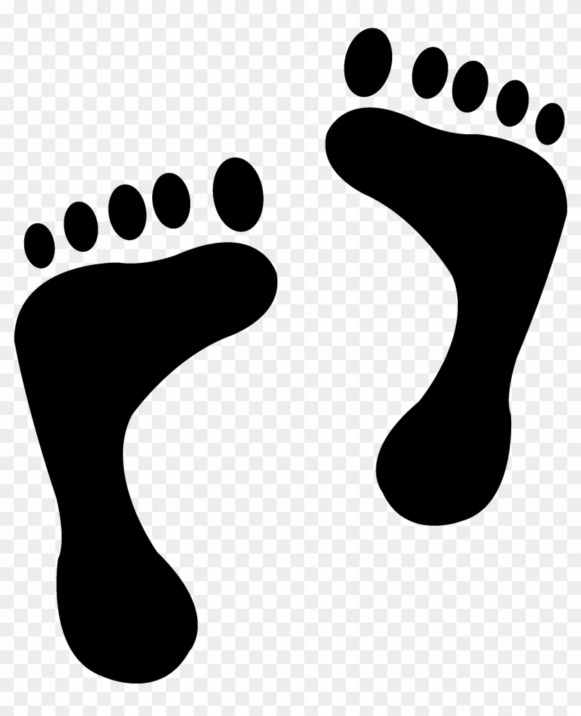 Foot Reprint Pair Footprint Sand 1318334 - Pair Of Feet #853574