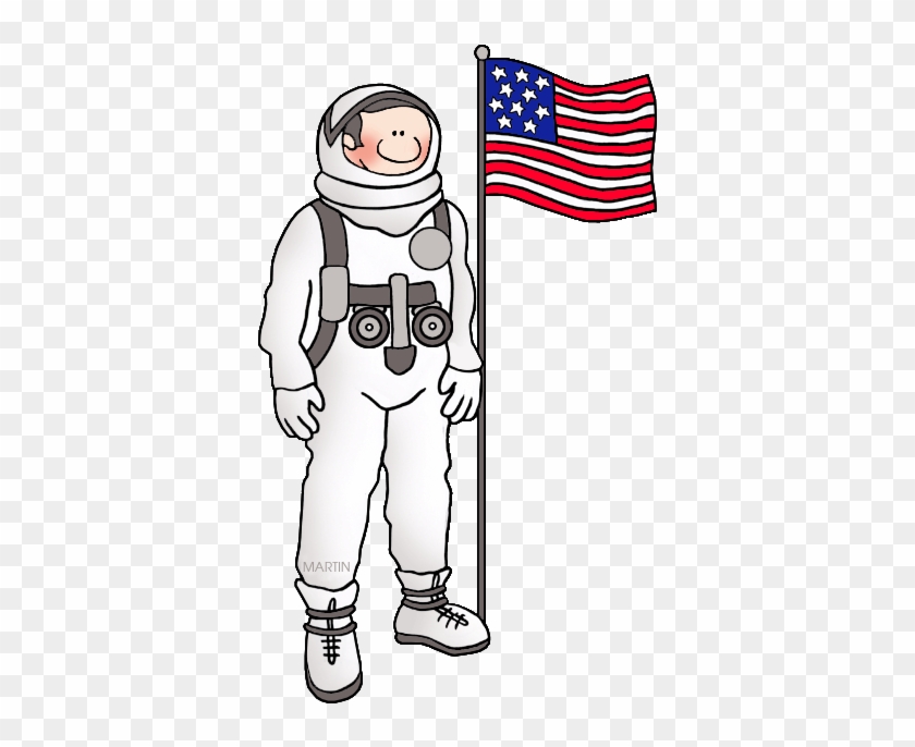 Occupations Clip Art By Phillip Martin, Neil Armstrong - Neil Armstrong Moon Clipart #853721
