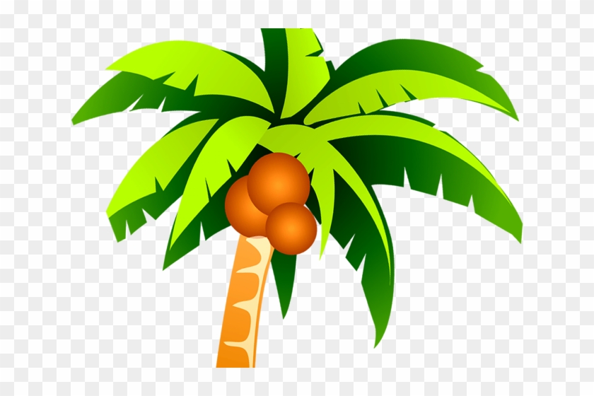 Vector Clipart Coconut Tree - Coconut Tree Vector Png #853819