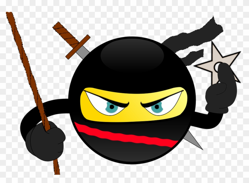 Computer Ninja Cliparts 10, Buy Clip Art - Smiley Ninja #853994