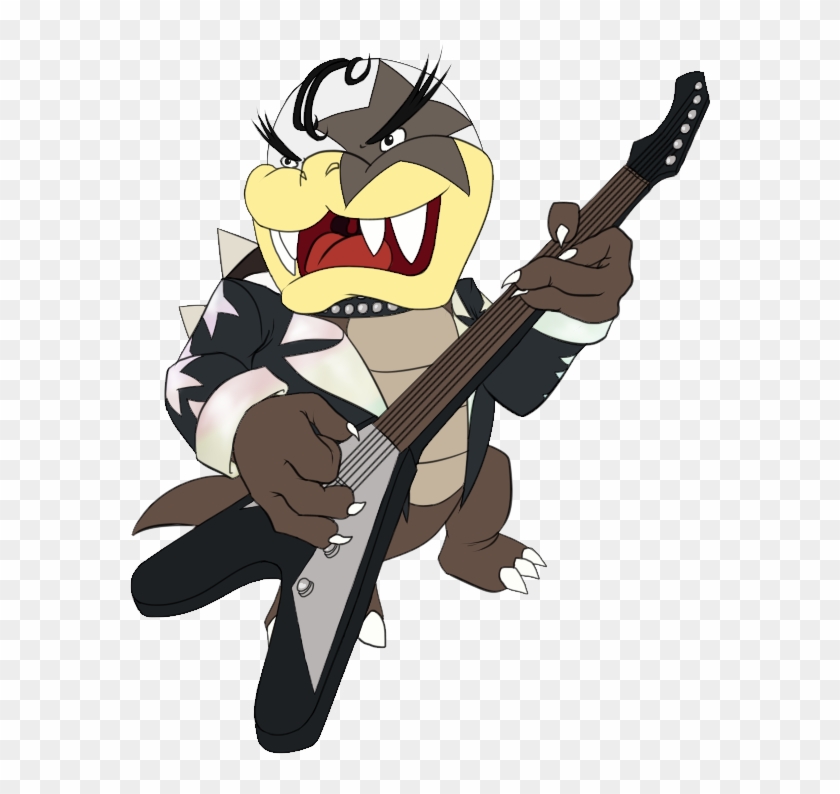 Morton Koopa Rockstar Kiss By Lunaticlunic - Cartoon #854080