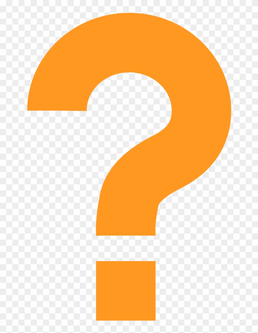 Orange Question Mark 1, Buy Clip Art - Orange Question Mark Transparent Background #854095