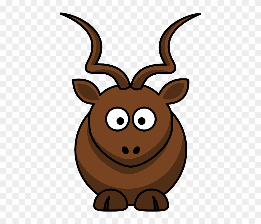 Brown Deer Mascot - Cartoon Kudu #854103