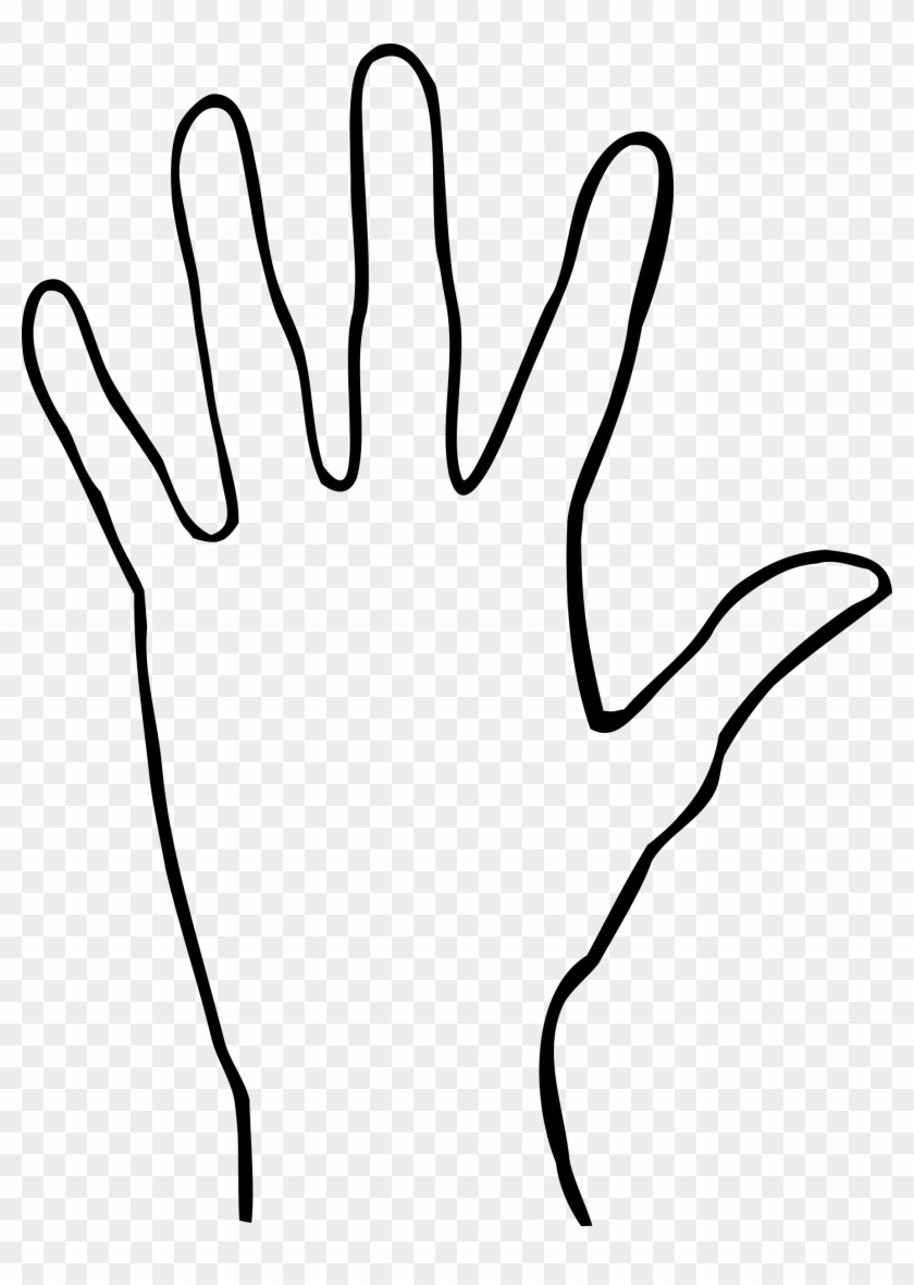 Hand Dlan Clip Art - Palm Hand Clip Art #854142