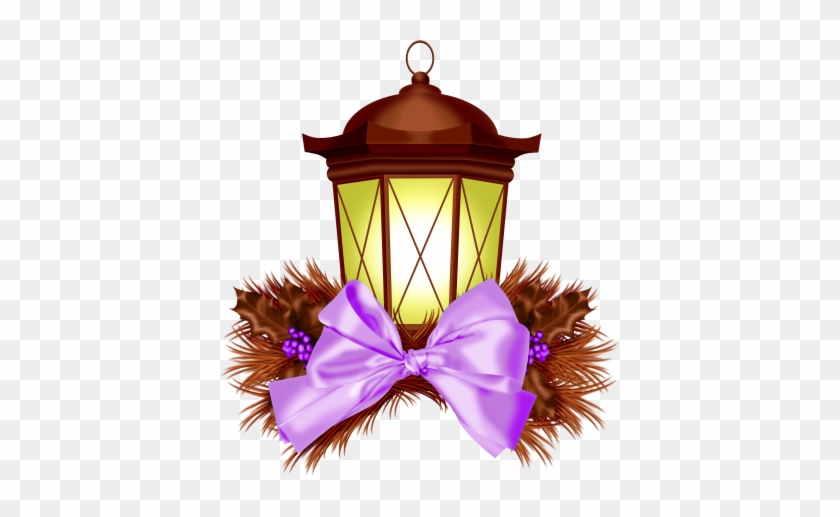 سكرابز لمبات ذهبي - Christmas Lanterns Clipart #854163