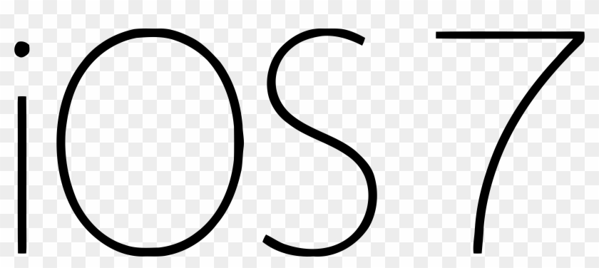 Apple Ios 7 Logo Black And White - Iphone 7 Logo Vector #854291