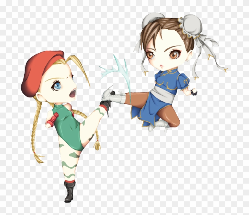 Chun Li Vs Cammy By Layou-chan - Cartoon #854435