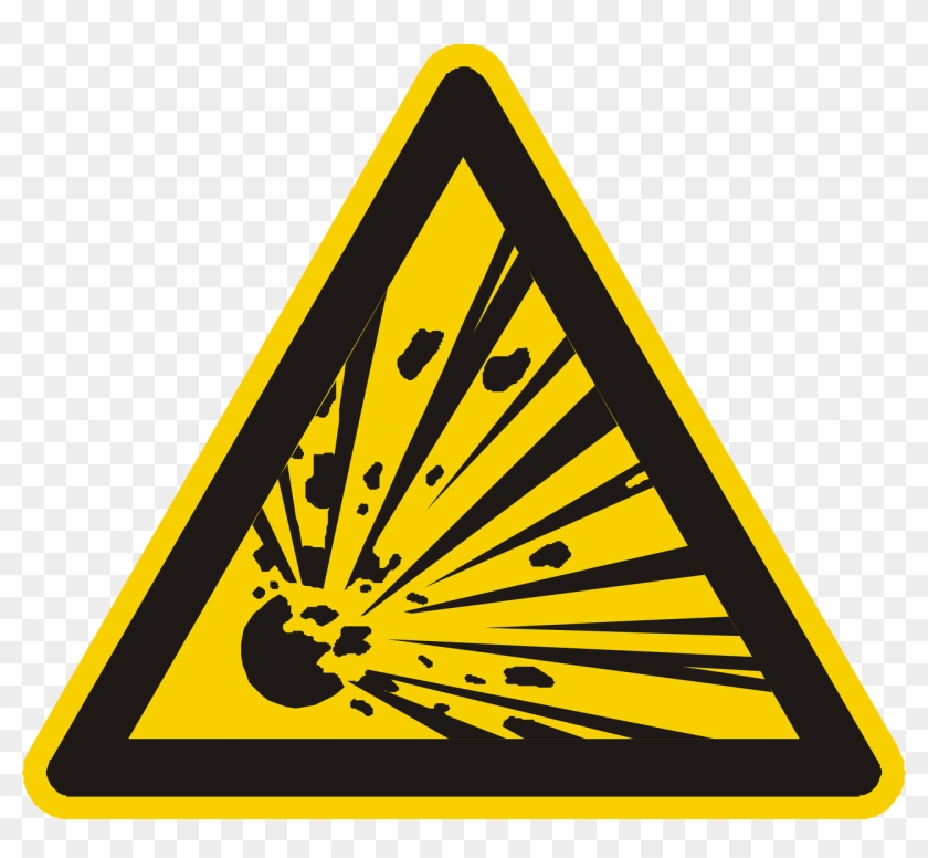 Explosive Explosion Bomb Sign Png Image - Explosion Danger Png #854542