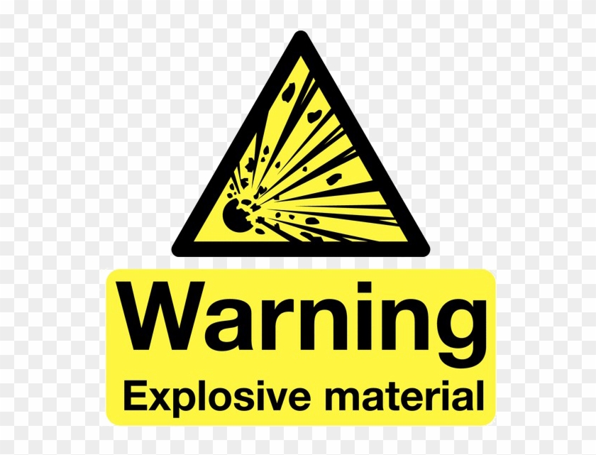 Explosive Sign Transparent Background - Danger Explosive Materials Signs #854563
