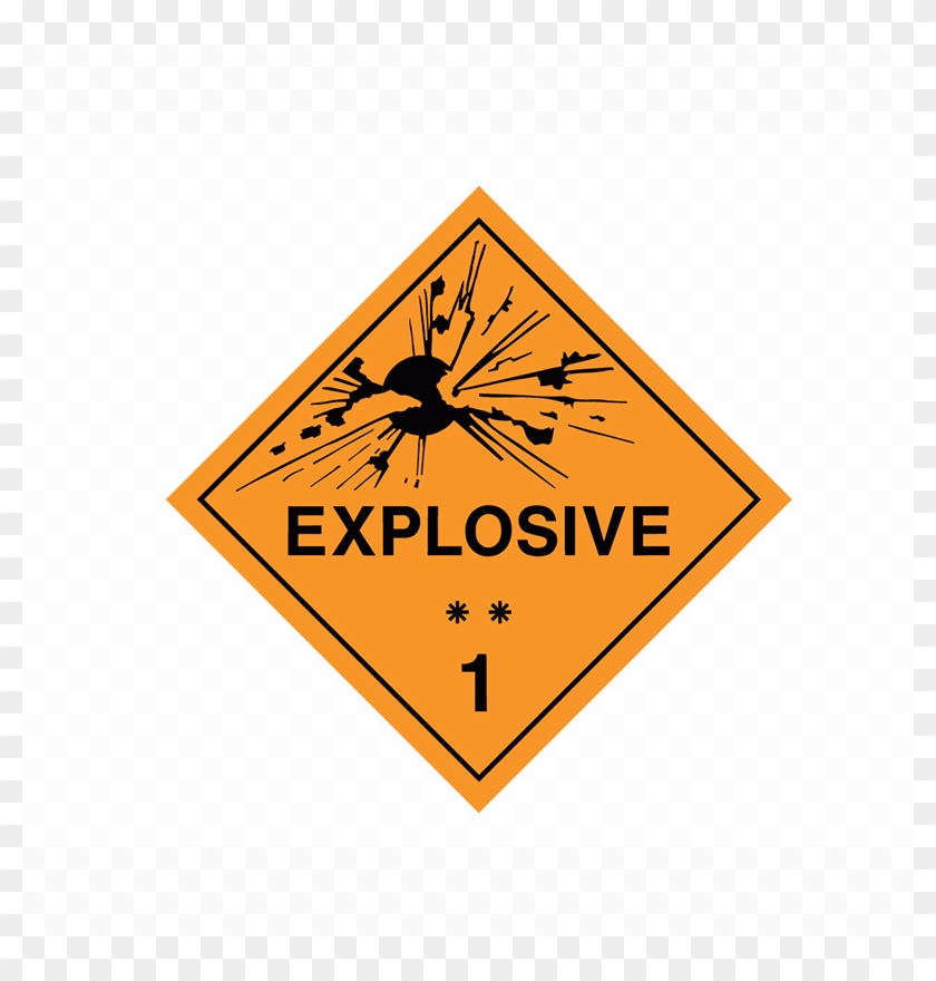 Brady Dangerous Goods Sign / Placard - Hazardous Material Placards, Label - Explosive1 #854604