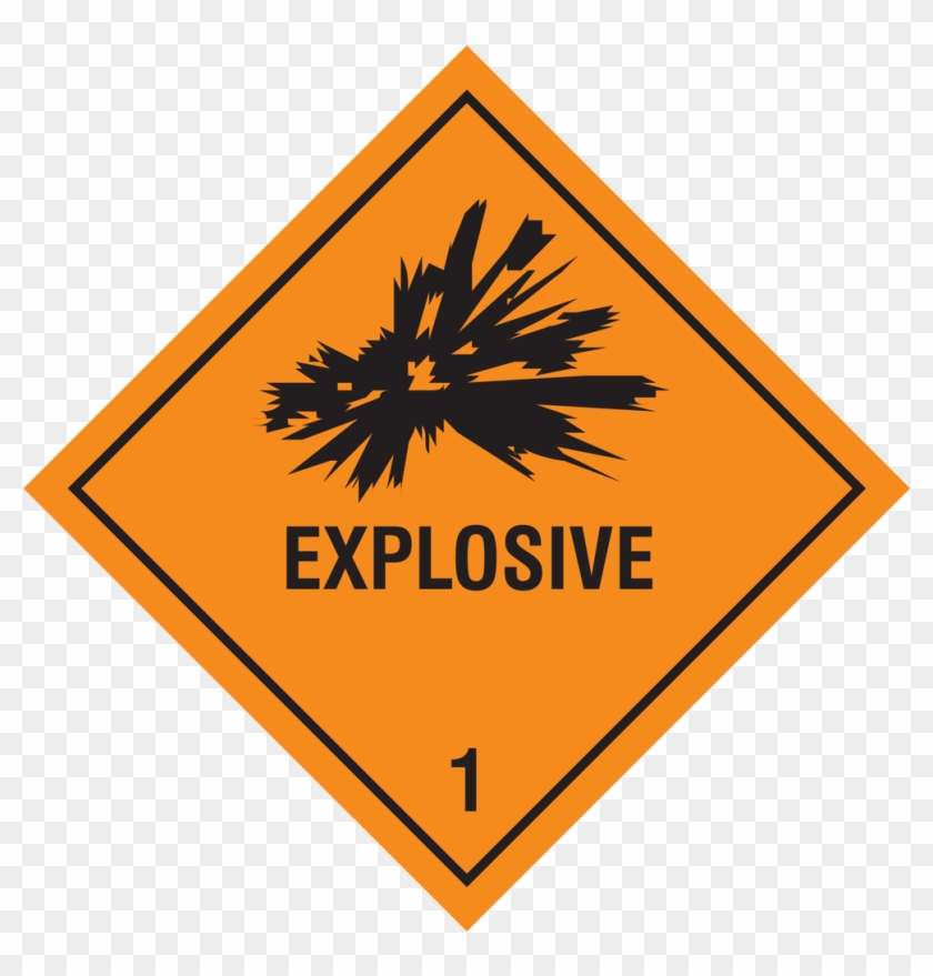 Hazchem Signs & Stickers - Class 1 Hazmat Placards #854609