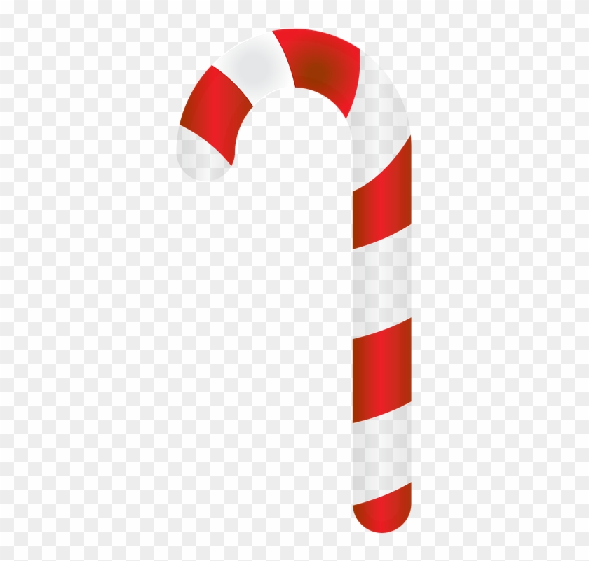 Candy Cane Clip Art - Bengala De Natal Png #854608