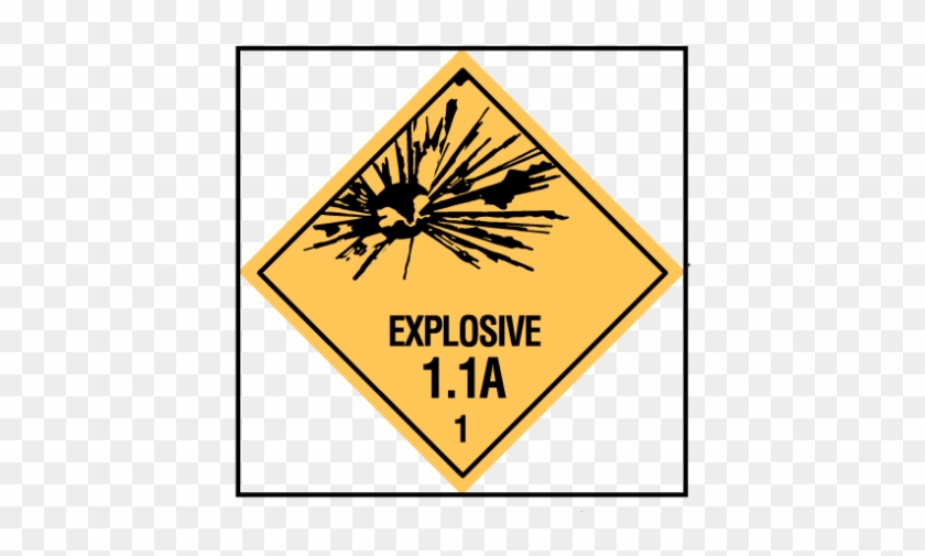 Explosive Placard 1.1 D #854691