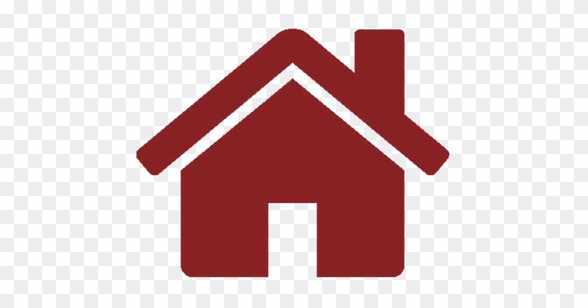 Red Home Icon - House Icon Red #854759