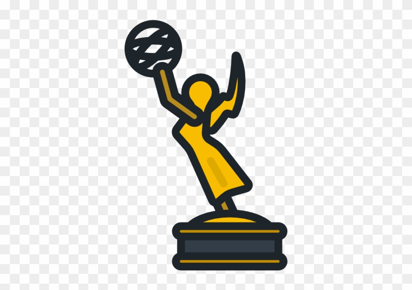 Emmy Free Icon - Emmy Award Clipart #854767