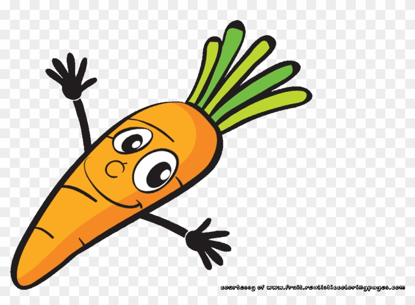 Watercolor Carrots Clip Art Set Veggies Watercolor - Hd Carrot Cartoon #854772