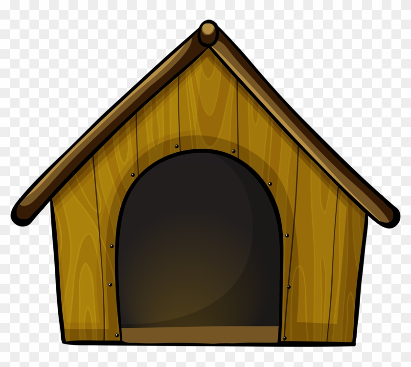 1 - Cartoon Dog Inside Dog House #854793