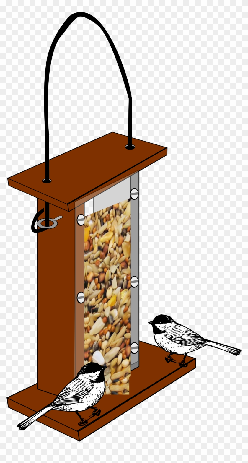 Clip Art Bird Feeder - Transparent Bird Seed Feeder Clipart #854857