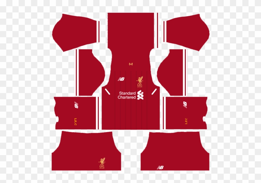 Dream League Soccer 2018 Liverpool Red Home Kit - Dls 18 Kits Kerala Blasters #854906