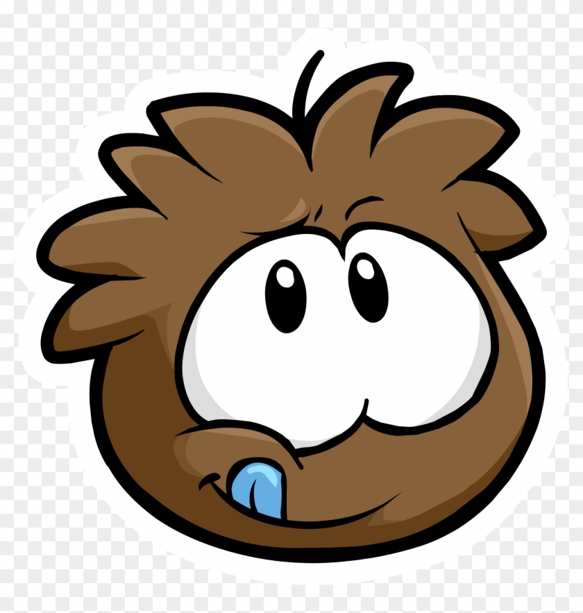 Brown Puffle Pin Icon - Brown Puffle Pin Icon #854977