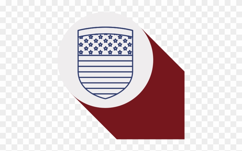Usa Flag Inside Circle Design - United States Of America #855037