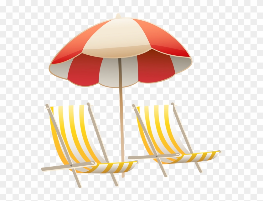 Beach Umbrella And Chairs Png Clipart Image - Beach Umbrella And Chair Clip Art #855044