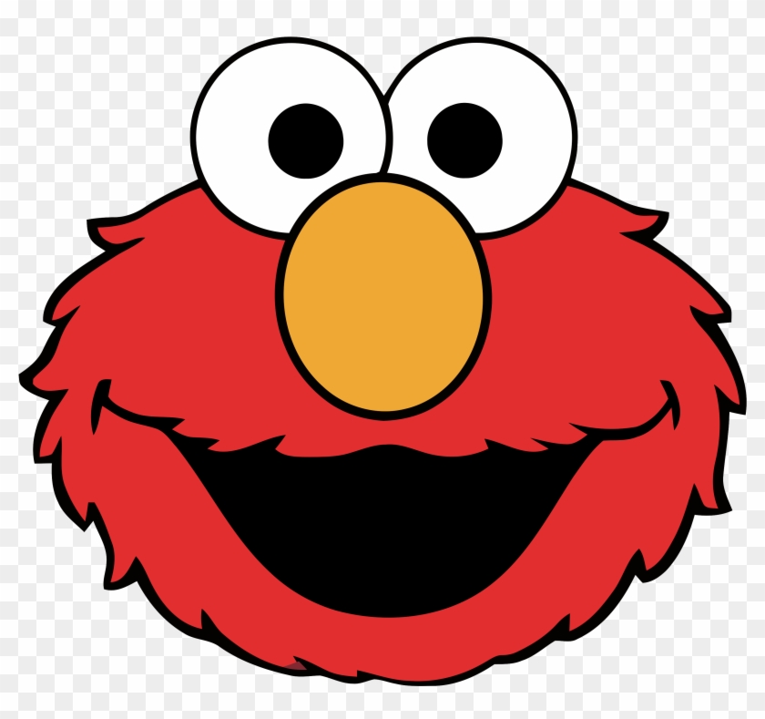 Elmo Ernie Cookie Monster Big Bird Clip Art - Elmo Face No Background #855079