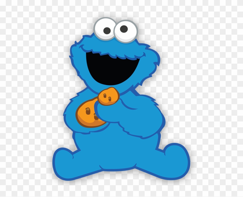 Wall Sticker For Kid The Baby Cookie Monster - Monstruo De Las Galletas Png #855106