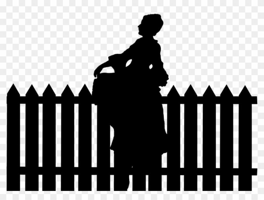 Wooden Fence Svg/fence Clipart/fence Svg/fence Silhouette/fence - Female Silhouette #855109