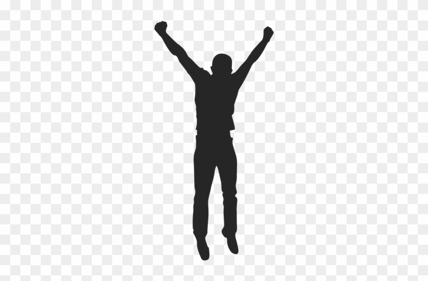Man Celebrating Success - Man Raise Hands Png #855133