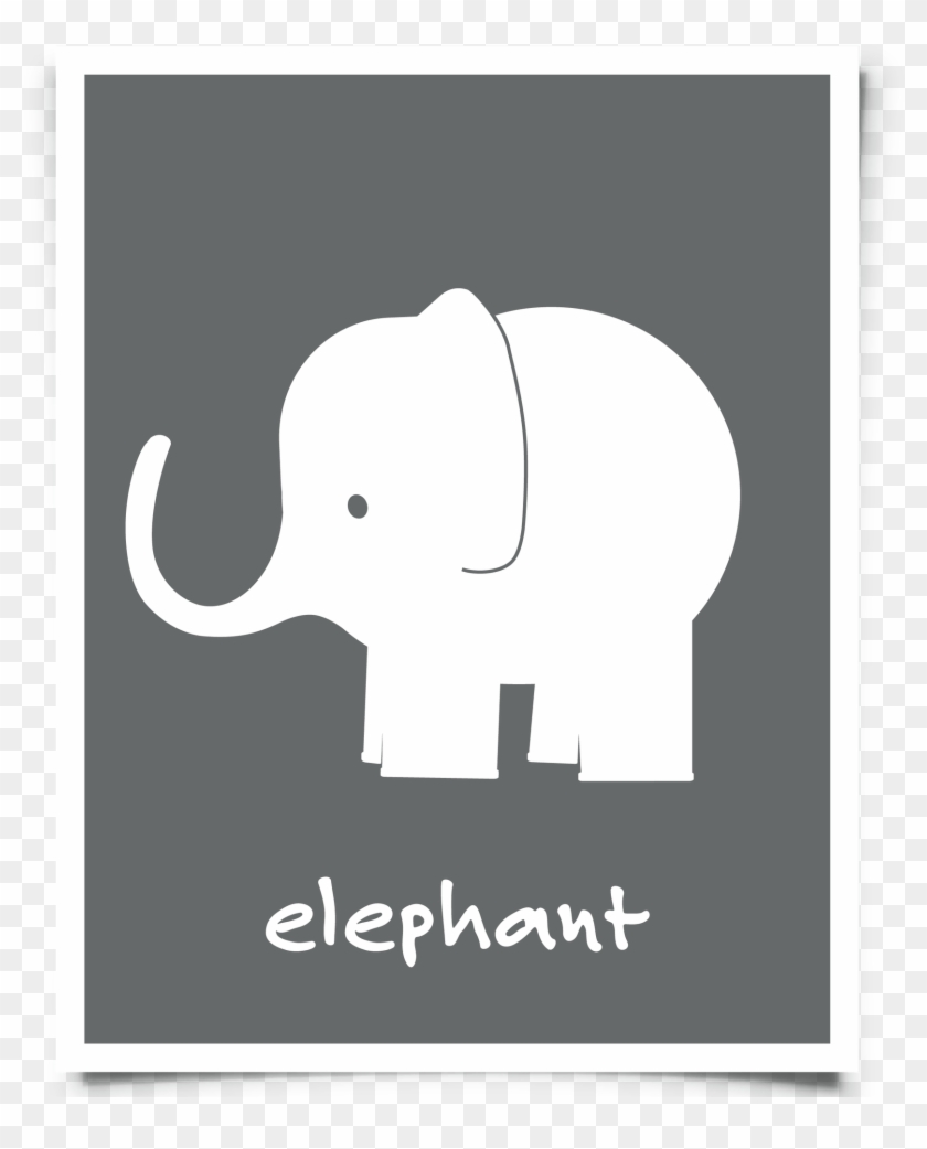 Elephant Art Elephant Nursery Dark Gray-01 - Kont B7bk #855194