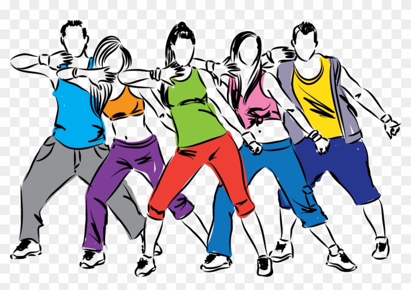 Zumba Dancers Illustration - Zumba Clip Art #855256