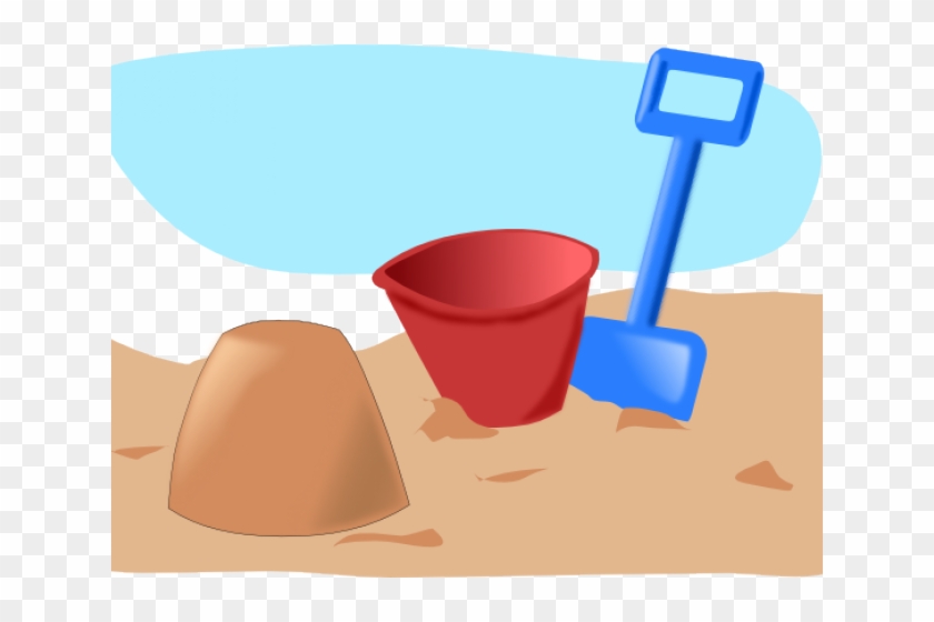 Sand Castle Cliparts - Cartoon Bucket And Spade #855335