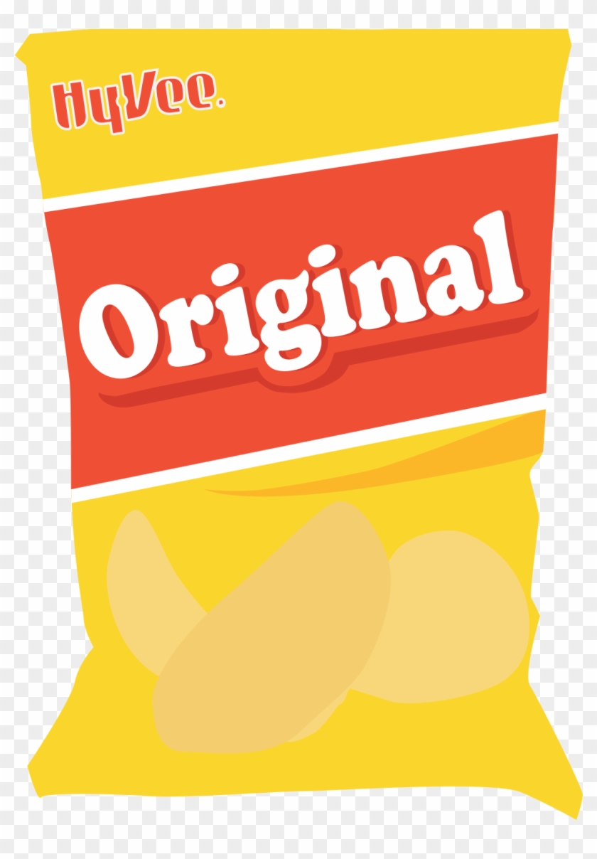 On The Right We Have A Generic Potato Chip Brand And - Bag Of Chips No Brand #855401