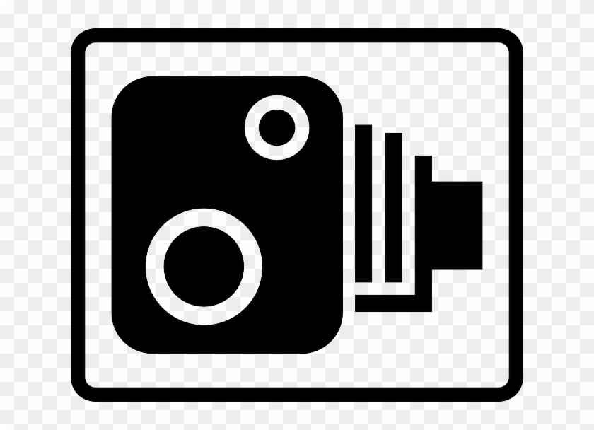 Signs Sign, Black, Icon, Symbol, Silhouette, Cartoon, - Speed Camera Sign #855451