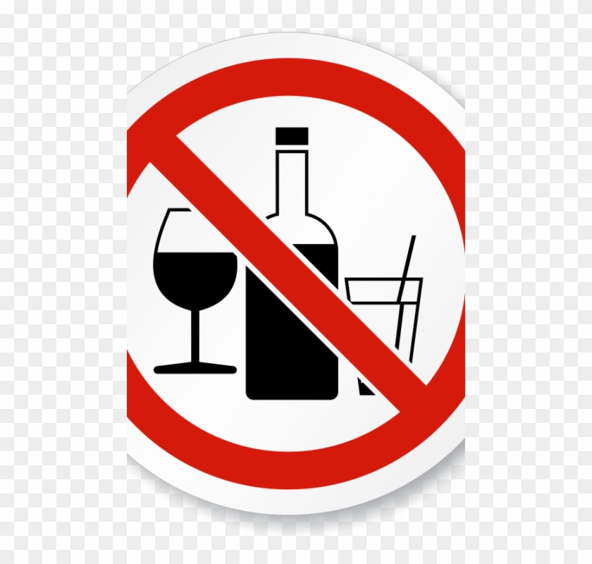 No Alcohol Allowed Signs 289245 - Smartsign By Lyle Smartsign Plastic Sign, Legend No #855478