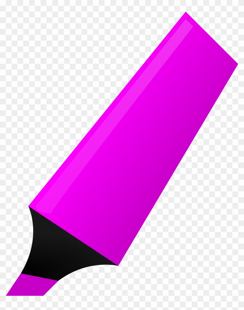 Line Clipart Purple - Highlighter Clip Art #855504