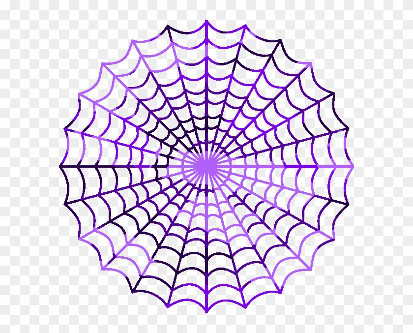 Camouflage Purple Spiders Web - Spider Web Clip Art #855512