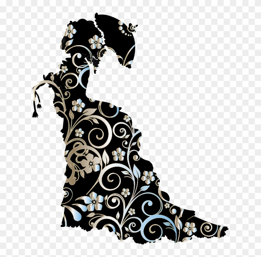 Medium Image - Victorian Silhouette Clip Art #855564
