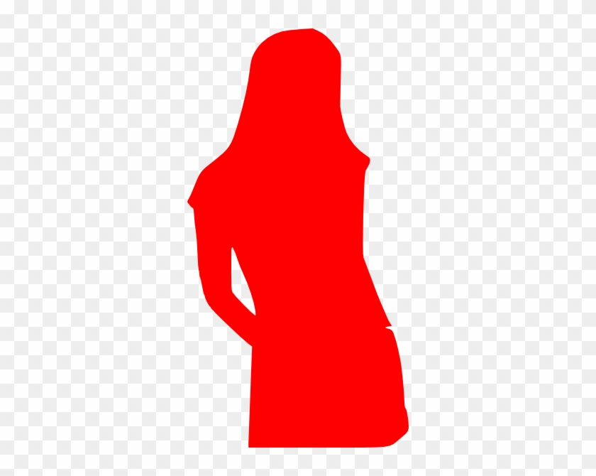 Woman Red Silhouette Png #855569