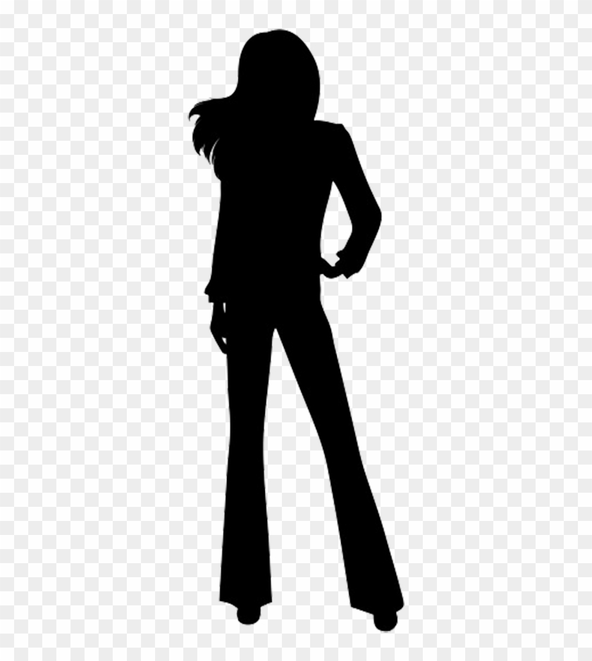 Business Female Silhouette - Silhouette Girl Long Hair #855577