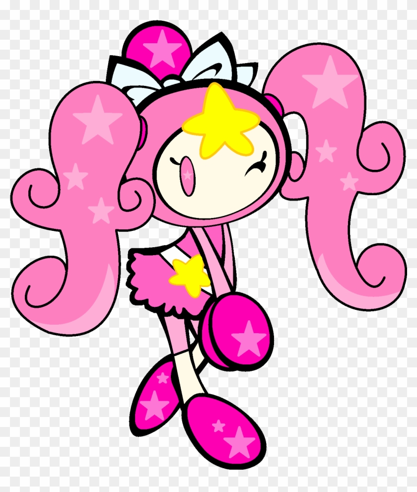 Pink Star Bomber By Sandykim - Super Bomberman R Aqua #855629