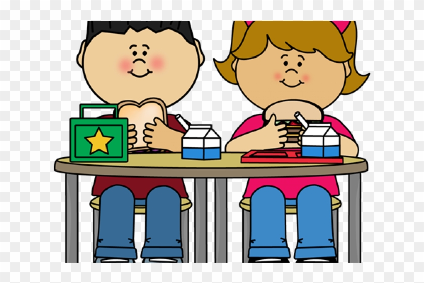 School Cafe Cliparts - Have School Lunch Cartoon #855729