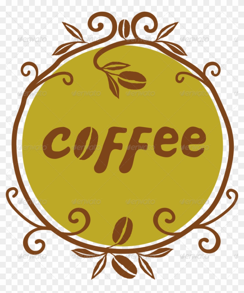 Hand Drawn Cafe Signs Images/01 Coffee Hand Drawn Illustrations - Circle #855734
