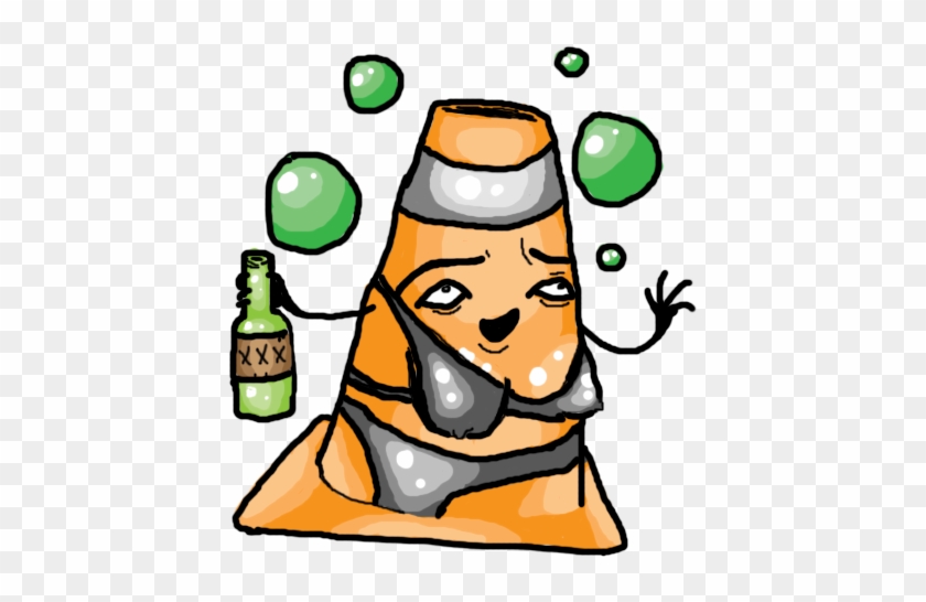 Drunk Hooker Traffic Cone By Radiationzombie - Drunk Hooker Traffic Cone By Radiationzombie #855764