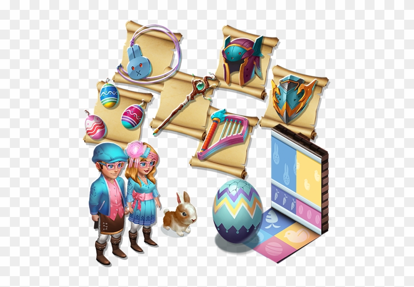 Easter Package 1500 Gems 3 Avatar Items (face Cape - Coin Purse #855820